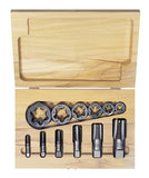 12-pc Hexagon Re-threading Die Sets (HCS) & (HSS) 585-1920