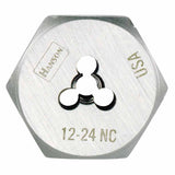 Hexagon Machine Screw Die (HCS), 3/8-16 in thread, High Carbon Steel 585-6534
