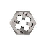 Hexagon Machine Screw Die (HCS), 1-7/16 in dia, High Carbon Steel 585-6852