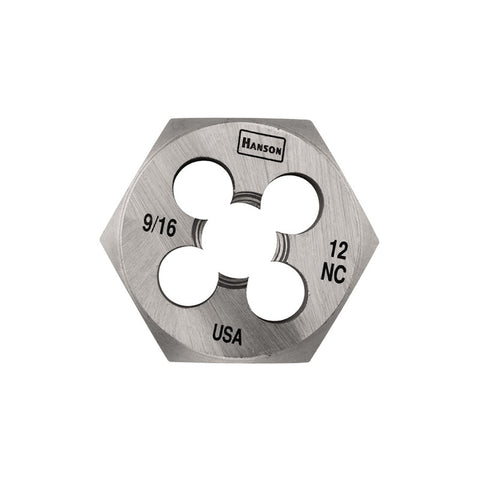 Hexagon Machine Screw Die (HCS), 1-7/16 in dia, High Carbon Steel 585-6852