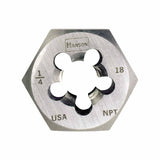 Re-threading Hexagon Taper Pipe Dies (HCS) 585-7405