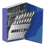 High Speed Steel Drill Bit Set, 1/16 in to 1/2 in Cut dia, Metal Case, 29/Set 585-60138
