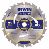 Portable Corded Circular Saw Blades, 7 1/4 in, 18 Teeth, Bulk 585-24028