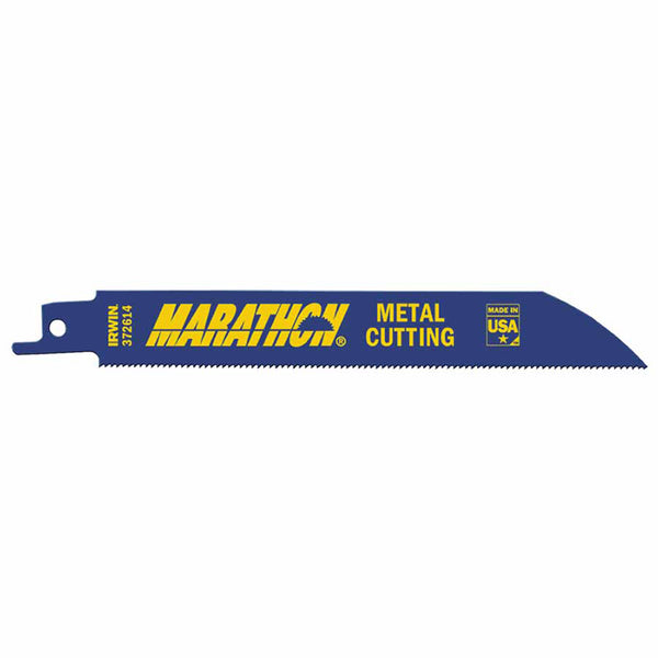 Metal Cutting Reciprocating Blades with WeldTec, 6 in x 0.738 in, 14 TPI, 25/PK 585-372614B