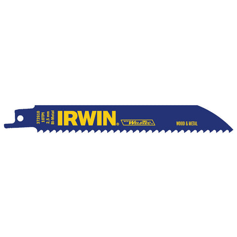 Metal & Wood Cutting Reciprocating Blades with WeldTec, 6 in x 3/4 in, 10 TPI 585-372610