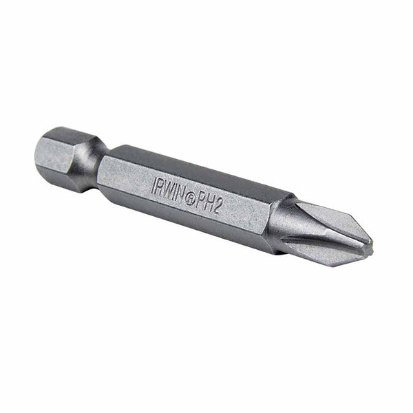 Phillips Head Power Bits, #3, 1/4 in (hex) Drive, 6 in, Bulk 585-93069