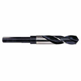 Silver and Deming High Speed Steel Fractional 1/2 in Reduced Shank Drill Bit, 1-1/4" 585-90180