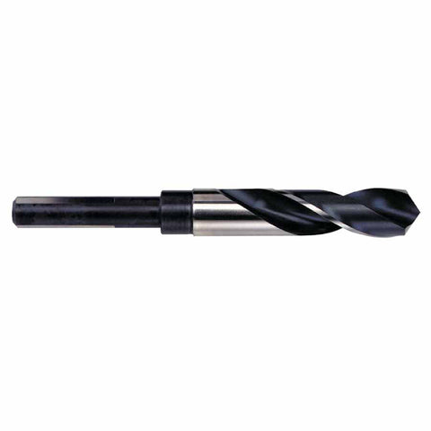 Silver and Deming High Speed Steel Fractional 1/2 in Reduced Shank Drill Bit, 13/16 in 585-91152