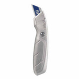 Standard Fixed Knife, 6-1/2 in, Fixed Bi-Metal Blade, Aluminum, Silver 586-2081101