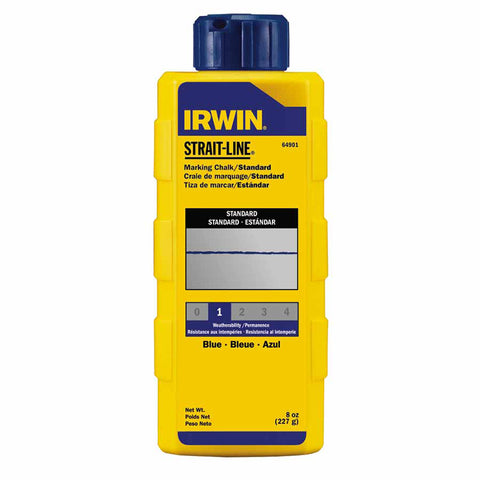 Strait-Line Standard Marking Chalk, 8 oz, Bottle, Blue 586-64901