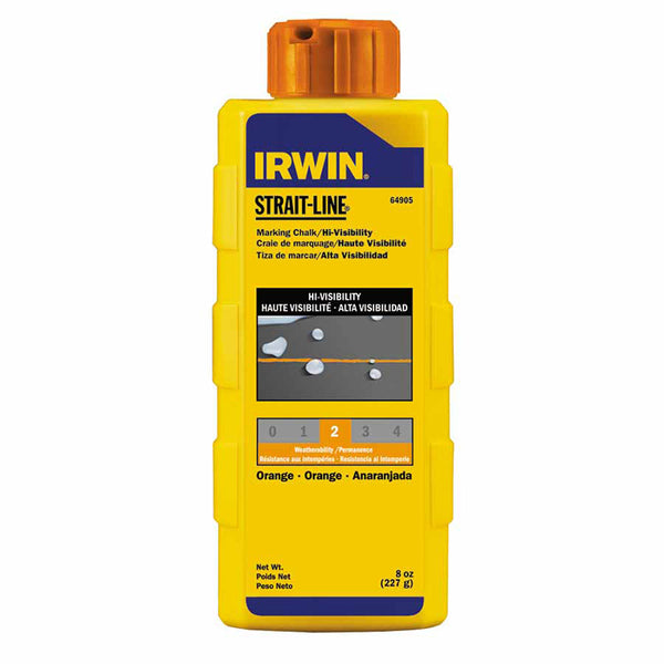 Hi-Visibility Marking Chalk, 8 oz, Hi Vis Orange 586-64905