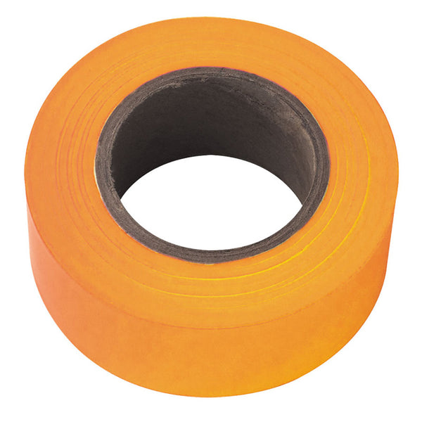 Flagging Tape, 1-3/16 in x 150 ft, Orange Glo 586-65602