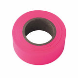 Flagging Tape, 1-3/16 in x 150 ft, Pink Glo 586-65603