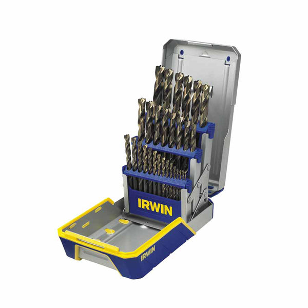 Turbomax 3/8 in Reduced Shank HSS Drill Bit Sets, 1/16 in - 1/2 in Cut Dia. 585-3018006B