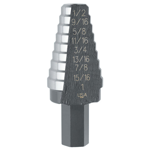 High Speed Steel Fractional Self-Starting, 3/16 in to 1/2 in, 6 Steps 585-10232