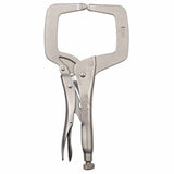 The Original Locking C-Clamp with Regular Tip, 11 in L, 4 in Max, 2-5/8 in Throat D 586-11R