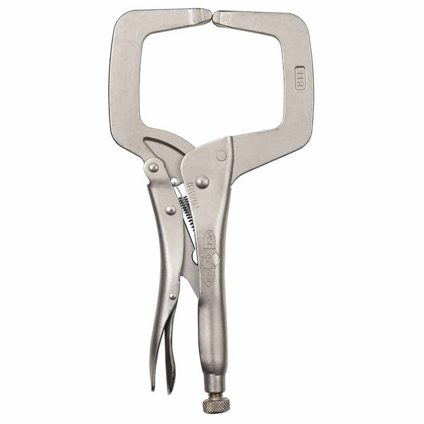 The Original Locking C-Clamp with Regular Tip, 11 in L, 4 in Max, 2-5/8 in Throat D 586-11R