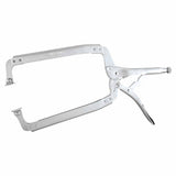 Locking C-Clamps with Swivel Pads, Jaw Opens to 8 in, 18 in Long 586-18SP