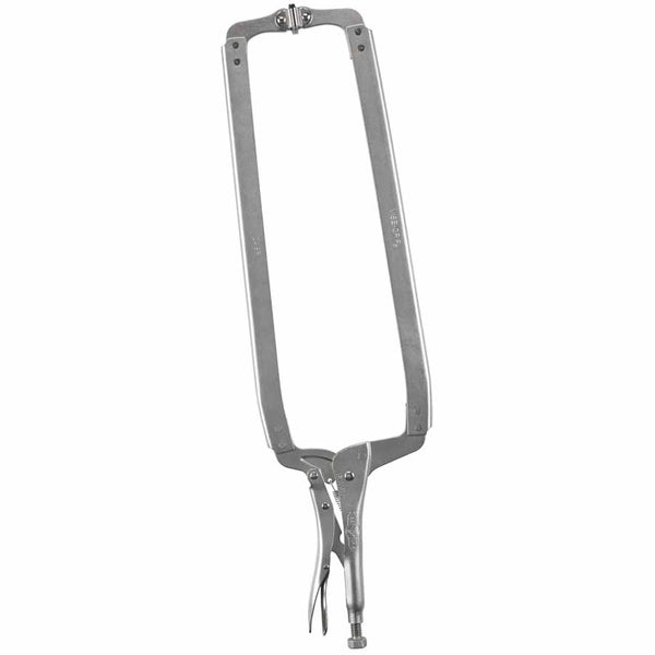 Locking C-Clamps with Swivel Pads, Jaw Opens to 10 in, 24 in Long 586-24SP