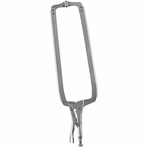 Locking C-Clamps with Swivel Pads, Jaw Opens to 10 in, 24 in Long 586-24SP