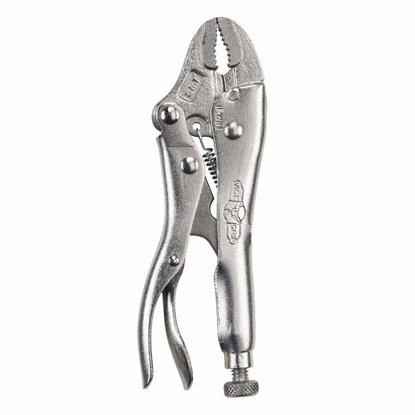 VISE-GRIP The Original Curved Jaw Locking Plier with Wire Cutter, 4 in L, Opens to 15/16 in 586-4WR-3