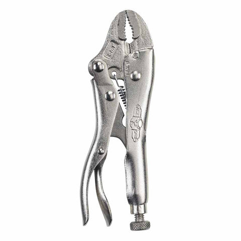 VISE-GRIP The Original Curved Jaw Locking Plier with Wire Cutter, 4 in L, Opens to 15/16 in 586-4WR-3