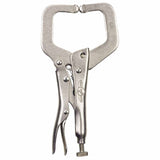 The Original Locking C-Clamp with Regular Tip, 6 in L, 2-1/8 in Max, 1-1/2 in Throat D 586-6R