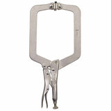 Locking C-Clamps with Swivel Pads, Jaw Opens to 4-1/2 in, 9 in Long 586-9SP
