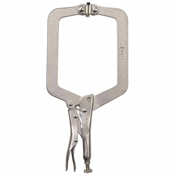Locking C-Clamps with Swivel Pads, Jaw Opens to 4-1/2 in, 9 in Long 586-9SP