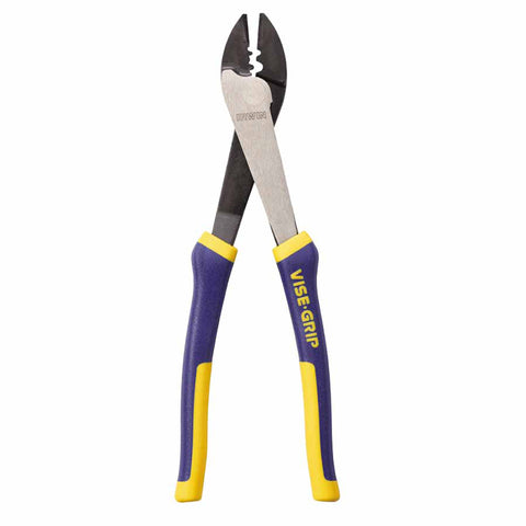 Forged Crimpers, 10 in, 10-22 AWG, Blue/Yellow 586-2078310
