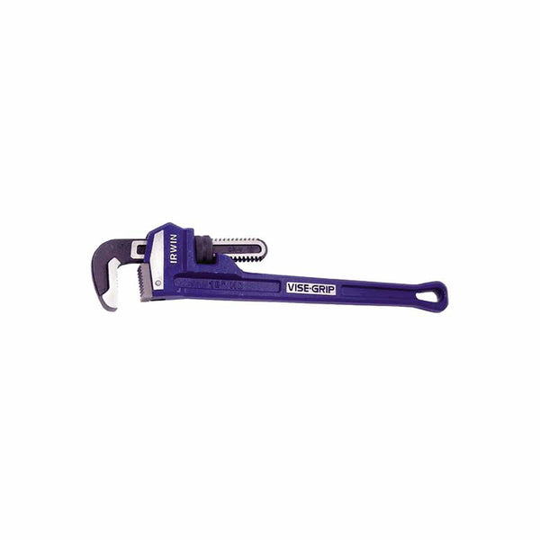 Cast Iron Pipe Wrench, 18 in L, Forged Steel Jaw, 2-1/2 in Pipe Capacity 586-274103