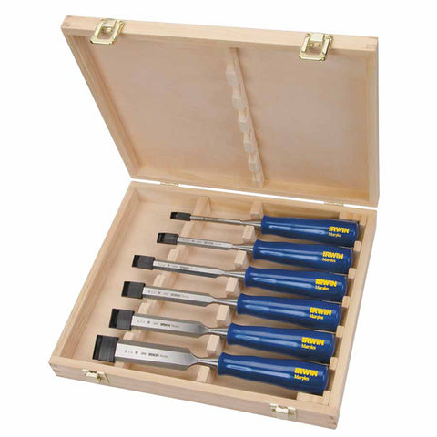 Marples Woodworking Chisels, 1/4; 3/8; 1/2; 5/8; 3/4; 1 in Cut 586-M444SB6N