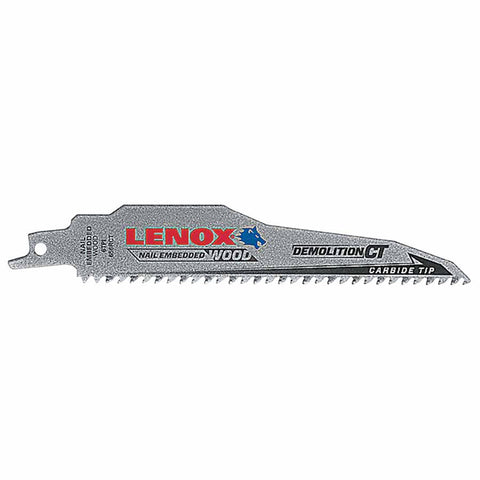 DEMOLITION CT Reciprocating Saw Blade, 6 in L x 1 in W x 0.050 in Thick, 6 TPI, 1 EA/EA 433-1832118
