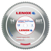 Metal Cutting Circular Saw Blades, 14 in, 80 Teeth, Steel 433-21891ST140080CT