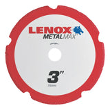 MetalMax Cut-Off Wheel, 3 in, 3/8 in Arbor, Steel/Diamond 433-1972918