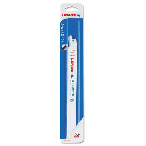 Metal Cutting Reciprocating Saw Blade, 8 in L x 3/4 in W x 0.035 in Thick, 18 TPI, 25 EA/PK 433-20487B818R
