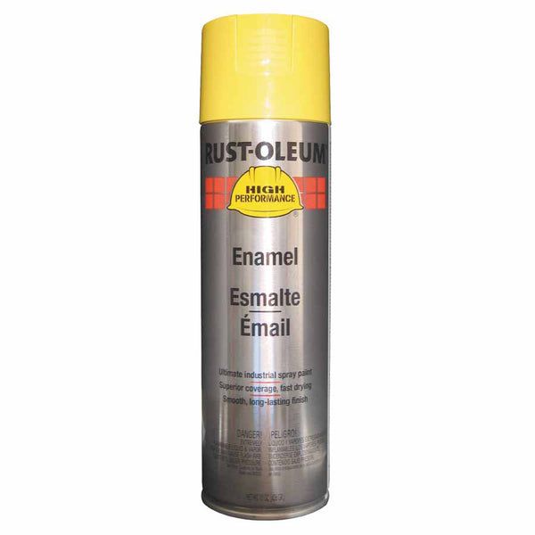High Performance V2100 System Enamel Aerosol, 15 oz Can, Safety Yellow, Gloss 647-V2143838