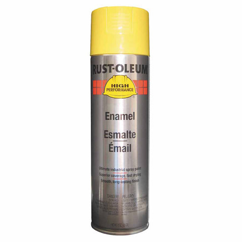 High Performance V2100 System Enamel Aerosol, 15 oz Can, Safety Yellow, Gloss 647-V2143838