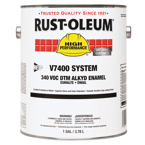 High Performance 7400 System DTM Alkyd Enamel, 1 Gal, Safety Yellow, High-Gloss 647-245479