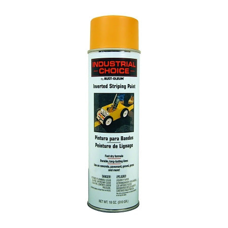 Industrial Choice S1600 System Inverted Striping Paint, 18 oz, Yellow 647-1648838V