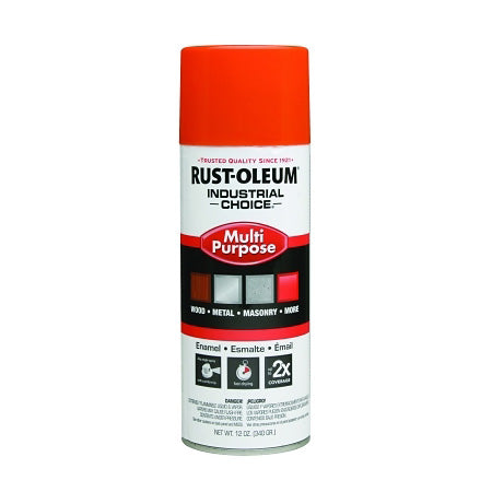 Industrial Choice 1600 System Enamel Aerosol, 12 oz, OSHA Safety Orange, Hi-Gloss 647-1653830V