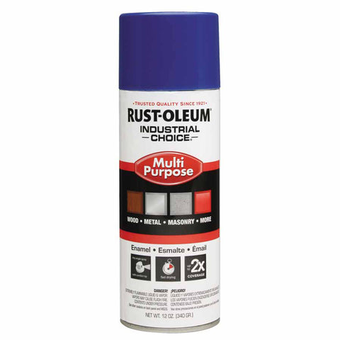Industrial Choice 1600 System Enamel Aerosol, 12 oz, Safety Blue, High-Gloss 647-1624830