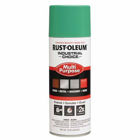 Industrial Choice 1600 System Enamel Aerosol, 12 oz, OSHA Safety Green, Hi-Gloss 647-1633830