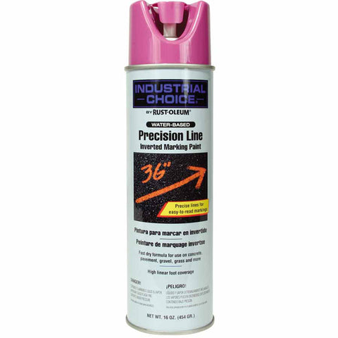 Industrial Choice M1600/M1800 System Precision-Line Inverted Marking Paint, 17 oz, Safety Purple, M1800 Water-Based 647-1868838