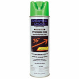 Industrial Choice M1600/M1800 System Precision-Line Inverted Marking Paint, 17 oz, Fluorescent Green, M1800 Water-Based 647-203032