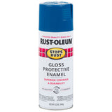 Stops Rust Protective Enamel Spray Paint, 12 oz, Aerosol Can, Royal Blue, Gloss Finish 647-7727830