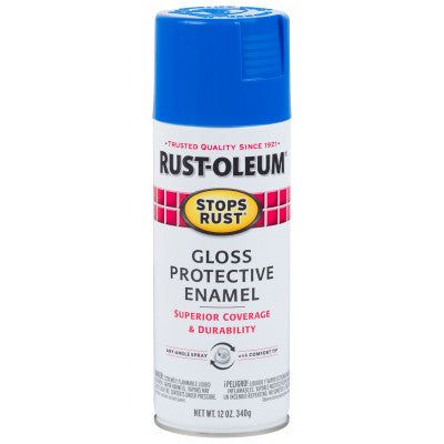 Stops Rust Protective Enamel Spray Paint, 12 oz, Aerosol Can, Sail Blue, Gloss Finish 647-7724830
