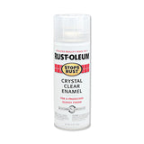 Stops Rust Clear Enamel Spray Paint, 12 oz Aerosol Can, Crystal, Glossy Finish 647-7701830