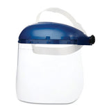 390 Series Single Crown, Window and Pin-Lock Headgear, Ratchet, Blue/Clear, 12 in L x 8 in H 851-S39010
