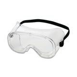 812 Non-Vented Safety Goggle, Clear Lens, Clear Frame, Non-Vented 851-S81220